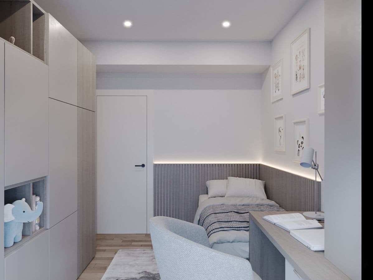 Модерен Стан со Темна Естетика — Внатрешен Дизајн, Скопје 1