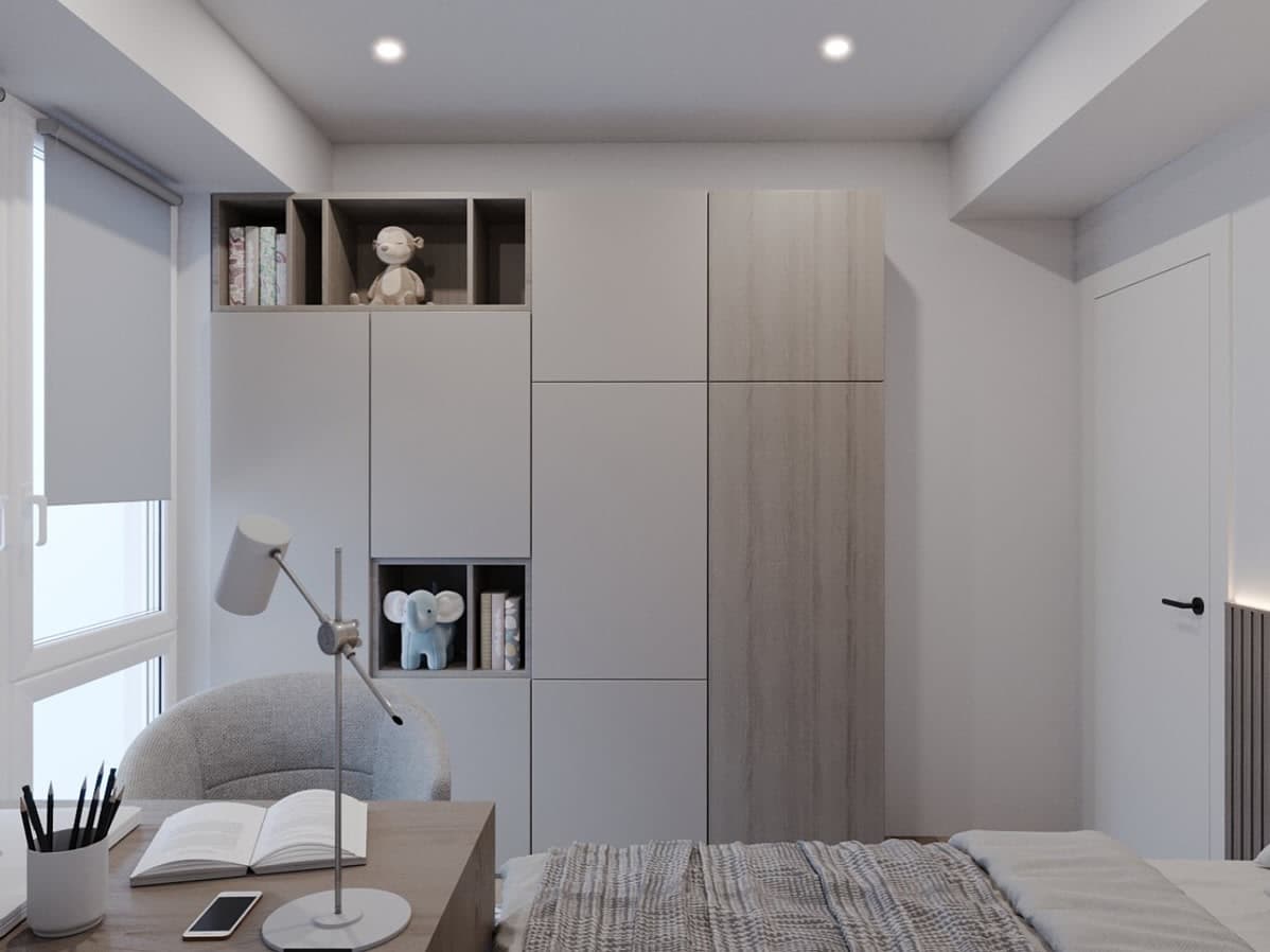 Модерен Стан со Темна Естетика — Внатрешен Дизајн, Скопје 2