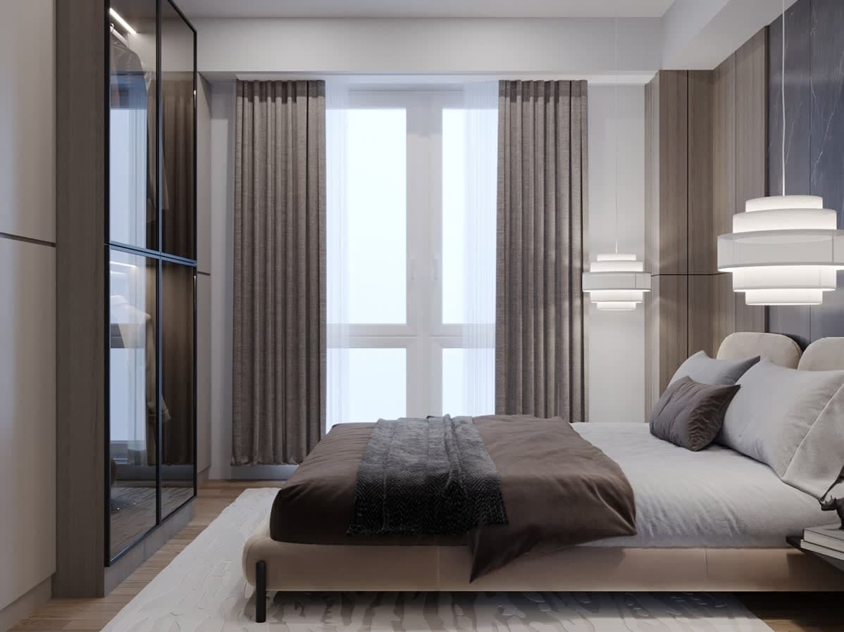 Модерен Стан со Темна Естетика — Внатрешен Дизајн, Скопје 14