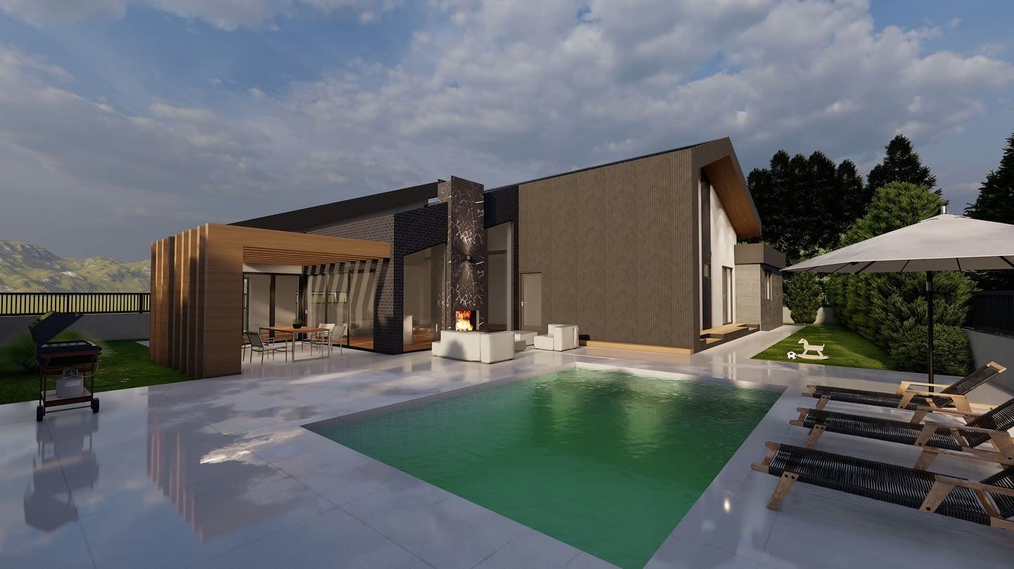 Современа Вила со Базен — Скопје 4